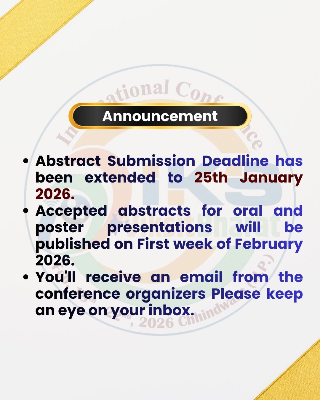 Conference Announcement